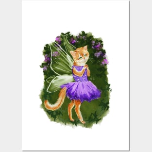 Little Kitty Fairy Posters and Art